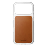 Nomad iPhone 17 Pro/iPhone 18 Pro Deksel Clear Leather Case Saddle