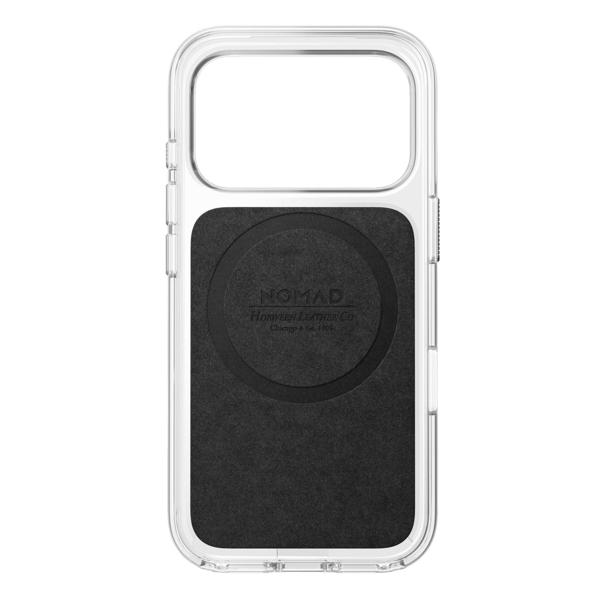 Nomad iPhone 17 Pro/iPhone 18 Pro Deksel Clear Leather Case Saddle