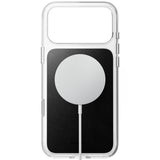 Nomad iPhone 17 Pro Max/iPhone 18 Pro Max Deksel Clear Leather Case Svart