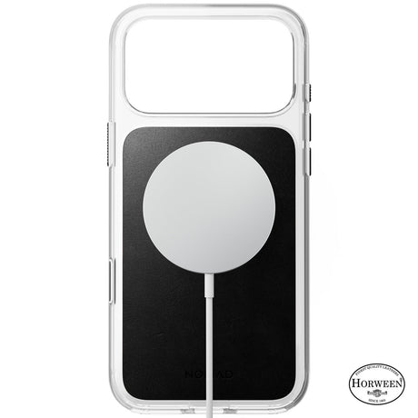 Nomad iPhone 17 Pro Max/iPhone 18 Pro Max Deksel Clear Leather Case Svart
