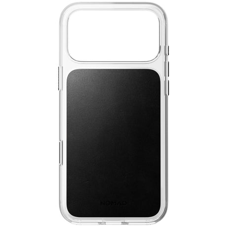 Nomad iPhone 17 Pro Max/iPhone 18 Pro Max Deksel Clear Leather Case Svart