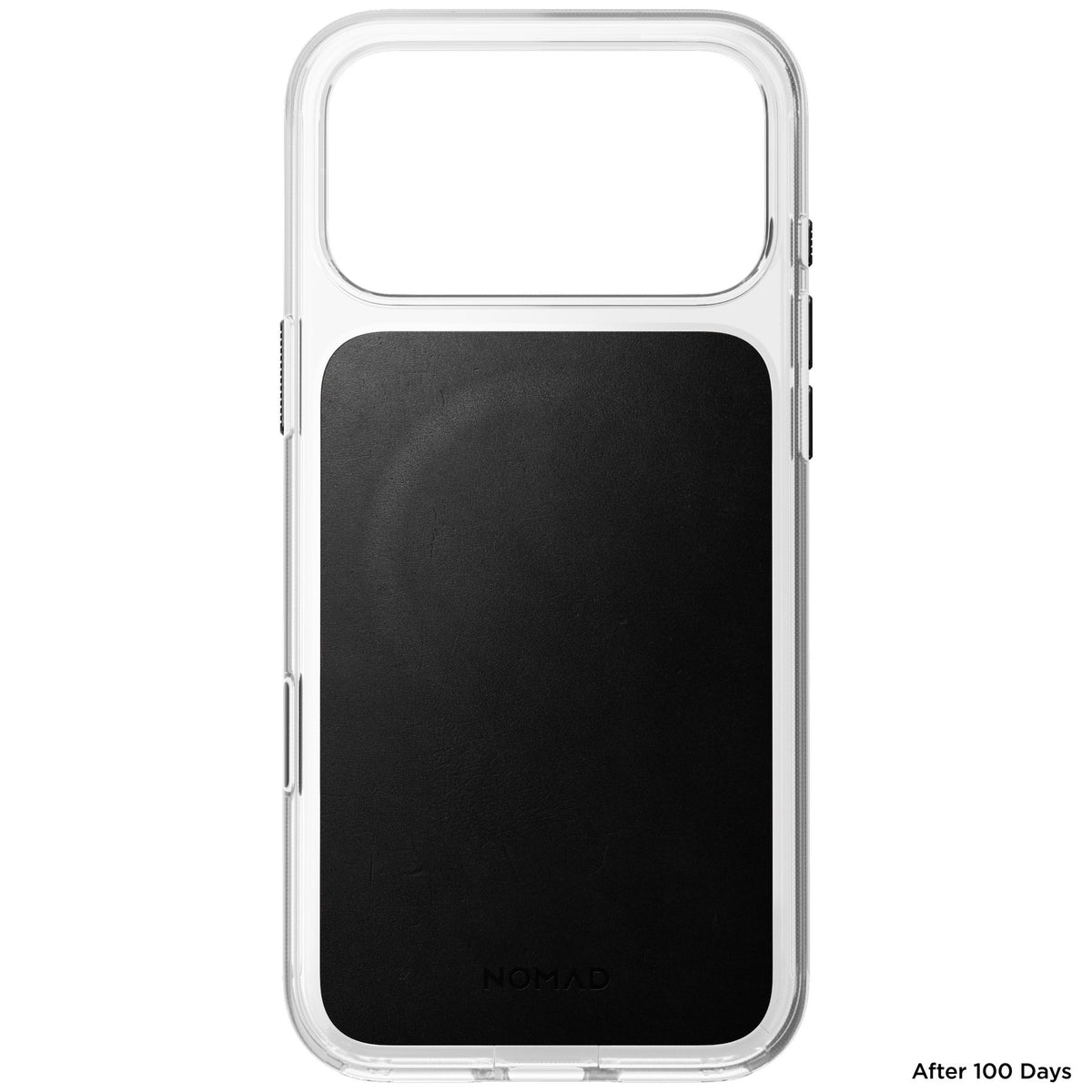 Nomad iPhone 17 Pro Max/iPhone 18 Pro Max Deksel Clear Leather Case Svart