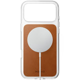 Nomad iPhone 17 Pro Max/iPhone 18 Pro Max Deksel Clear Leather Case Saddle