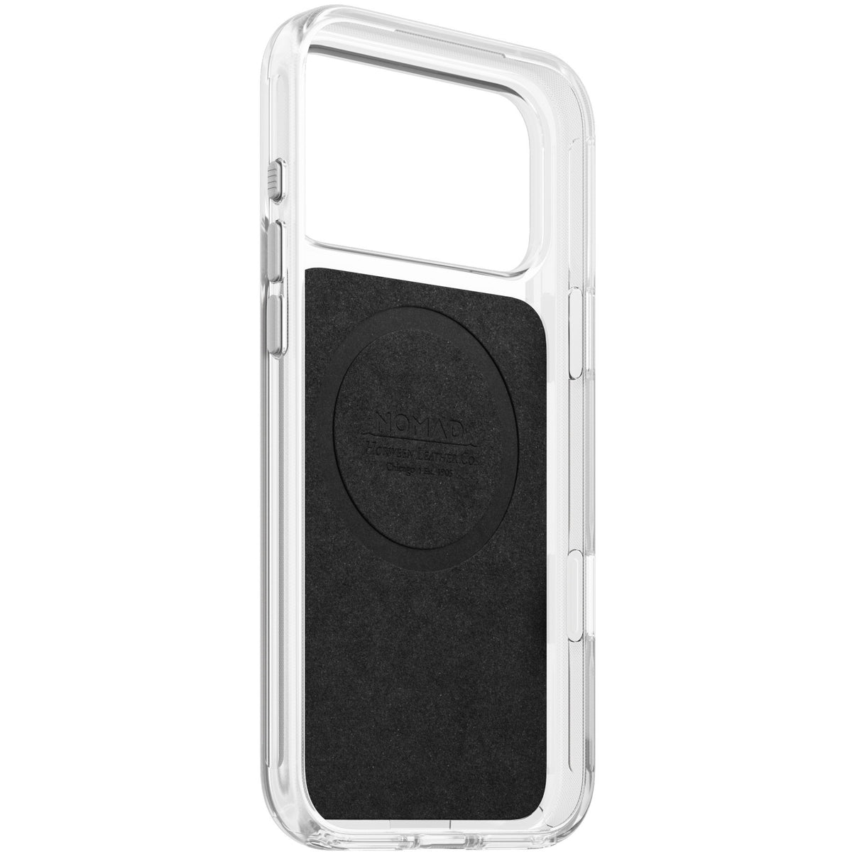 Nomad iPhone 17 Pro Max/iPhone 18 Pro Max Deksel Clear Leather Case Saddle