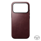 Nomad iPhone 17 Pro/iPhone 18 Pro Deksel Modern Leather Case Horween Burgundy