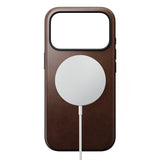 Nomad iPhone 17 Pro/iPhone 18 Pro Deksel Modern Leather Case Horween Rustic Brown