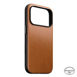 Nomad iPhone 17 Pro/iPhone 18 Pro Deksel Modern Leather Case Horween Saddle