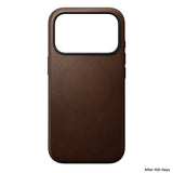 Nomad iPhone 17 Pro/iPhone 18 Pro Deksel Modern Leather Case Brun