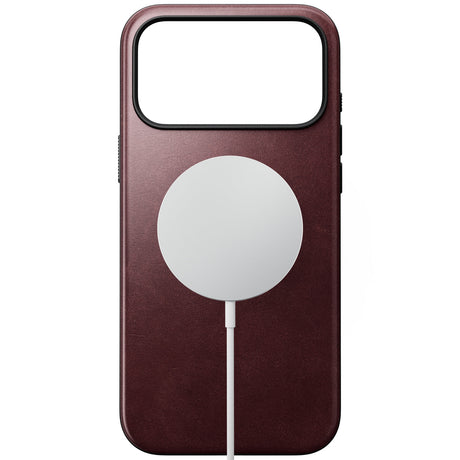 Nomad iPhone 17 Pro Max/iPhone 18 Pro Max Deksel Modern Leather Case Horween Burgundy