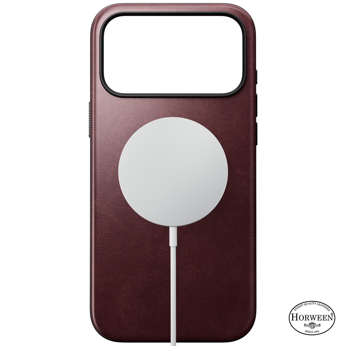 Nomad iPhone 17 Pro Max/iPhone 18 Pro Max Deksel Modern Leather Case Horween Burgundy