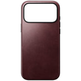 Nomad iPhone 17 Pro Max/iPhone 18 Pro Max Deksel Modern Leather Case Horween Burgundy