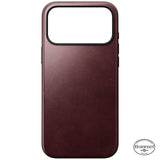 Nomad iPhone 17 Pro Max/iPhone 18 Pro Max Deksel Modern Leather Case Horween Burgundy