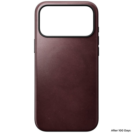 Nomad iPhone 17 Pro Max/iPhone 18 Pro Max Deksel Modern Leather Case Horween Burgundy