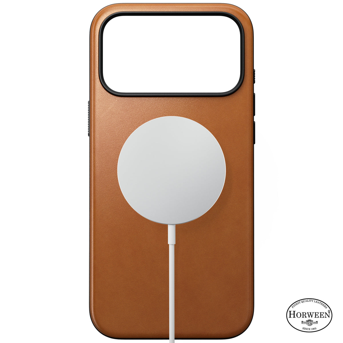 Nomad iPhone 17 Pro Max/iPhone 18 Pro Max Deksel Modern Leather Case Horween Saddle