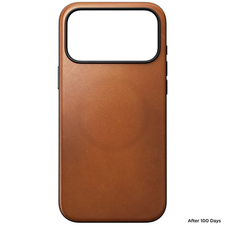Nomad iPhone 17 Pro Max/iPhone 18 Pro Max Deksel Modern Leather Case Horween Saddle