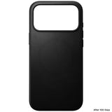 Nomad iPhone 17 Pro Max/iPhone 18 Pro Max Deksel Modern Leather Case Svart