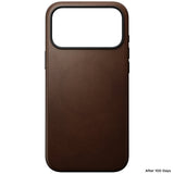 Nomad iPhone 17 Pro Max/iPhone 18 Pro Max Deksel Modern Leather Case Brun