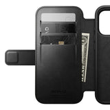Nomad iPhone 17 Pro/iPhone 18 Pro Etui Modern Leather Folio Horween Svart