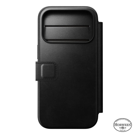 Nomad iPhone 17 Pro/iPhone 18 Pro Etui Modern Leather Folio Horween Svart
