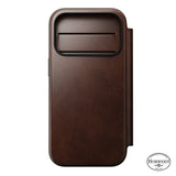 Nomad iPhone 17 Pro/iPhone 18 Pro Etui Modern Leather Folio Horween Rustic Brown