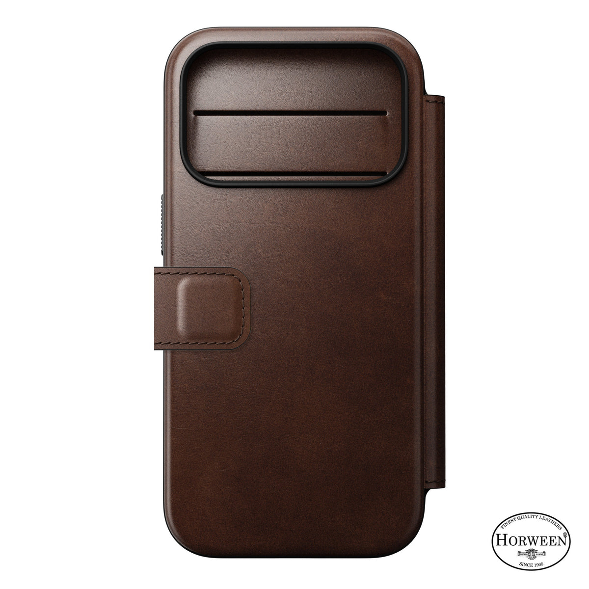 Nomad iPhone 17 Pro/iPhone 18 Pro Etui Modern Leather Folio Horween Rustic Brown