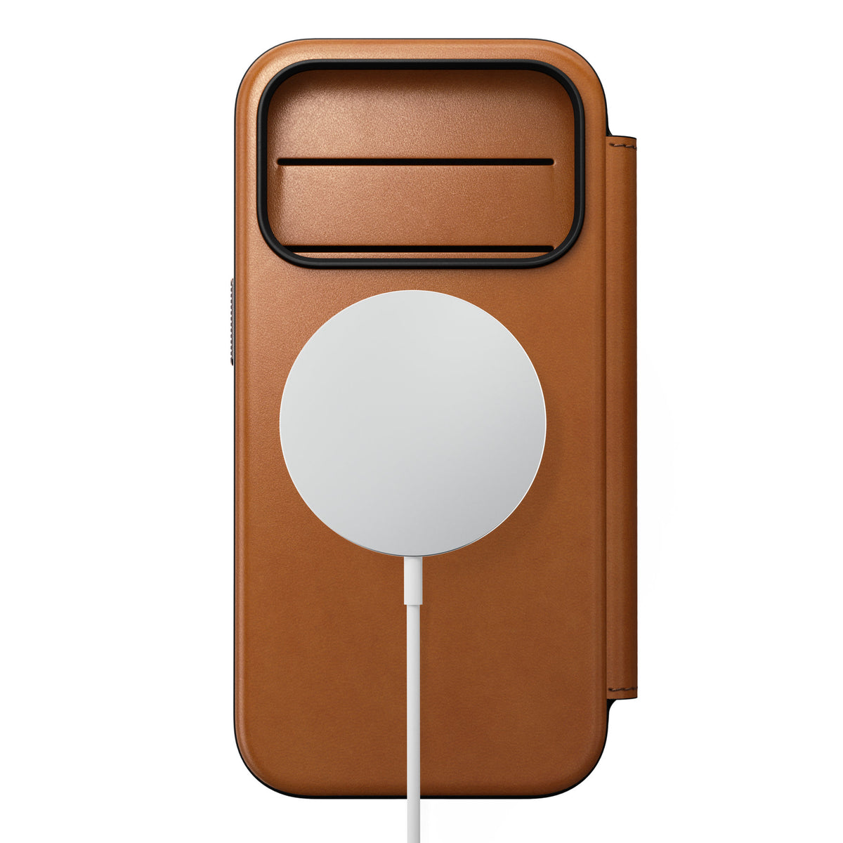 Nomad iPhone 17 Pro/iPhone 18 Pro Etui Modern Leather Folio Horween Saddle