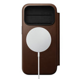 Nomad iPhone 17 Pro/iPhone 18 Pro Etui Modern Leather Folio Brun