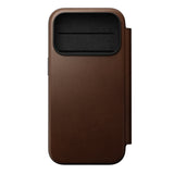 Nomad iPhone 17 Pro/iPhone 18 Pro Etui Modern Leather Folio Brun