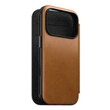 Nomad iPhone 17 Pro/iPhone 18 Pro Etui Modern Leather Folio English Tan