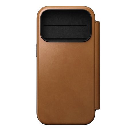 Nomad iPhone 17 Pro/iPhone 18 Pro Etui Modern Leather Folio English Tan