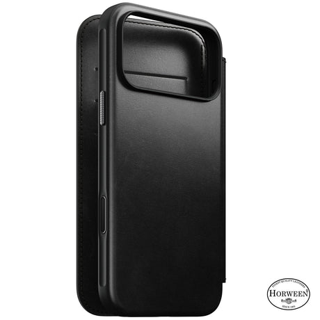 Nomad iPhone 17 Pro Max/iPhone 18 Pro Max Etui Modern Leather Folio Horween Svart