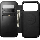 Nomad iPhone 17 Pro Max/iPhone 18 Pro Max Etui Modern Leather Folio Horween Svart