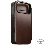 Nomad iPhone 17 Pro Max/iPhone 18 Pro Max Etui Modern Leather Folio Horween Rustic Brown