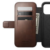 Nomad iPhone 17 Pro Max/iPhone 18 Pro Max Etui Modern Leather Folio Horween Rustic Brown