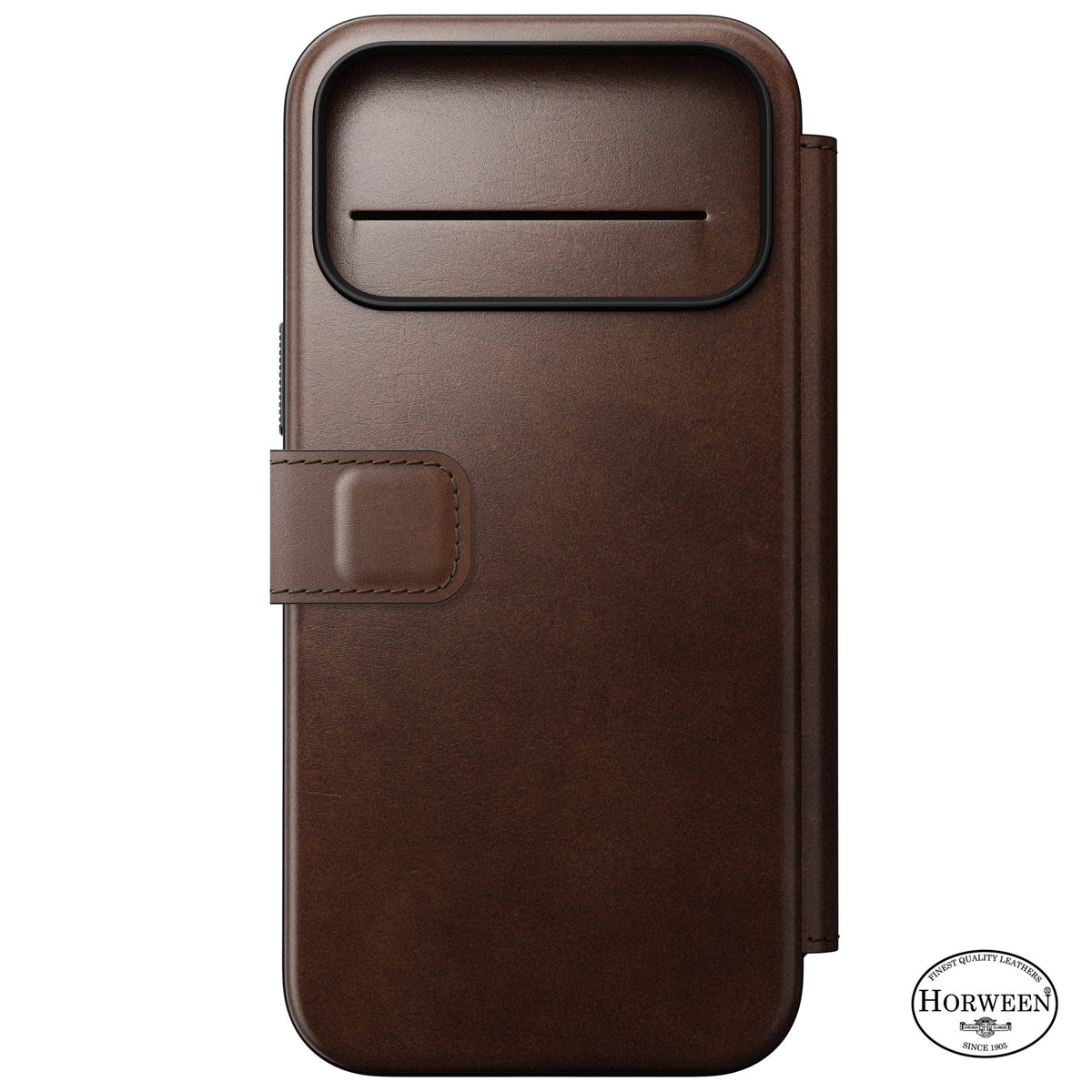 Nomad iPhone 17 Pro Max/iPhone 18 Pro Max Etui Modern Leather Folio Horween Rustic Brown
