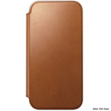 Nomad iPhone 17 Pro Max/iPhone 18 Pro Max Etui Modern Leather Folio Horween Saddle