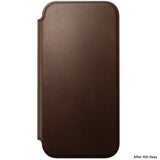 Nomad iPhone 17 Pro Max/iPhone 18 Pro Max Etui Modern Leather Folio Brun