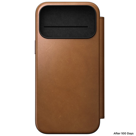 Nomad iPhone 17 Pro Max/iPhone 18 Pro Max Etui Modern Leather Folio English Tan