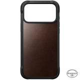 Nomad iPhone 17 Pro Max/iPhone 18 Pro Max Deksel Rugged Leather Case Rustic Brown