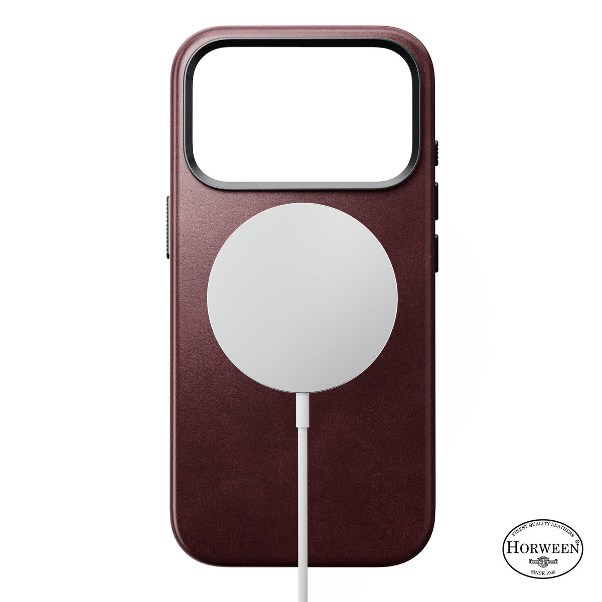 Nomad iPhone 17 Pro/iPhone 18 Pro Deksel Traditional Leather Case Horween Burgundy