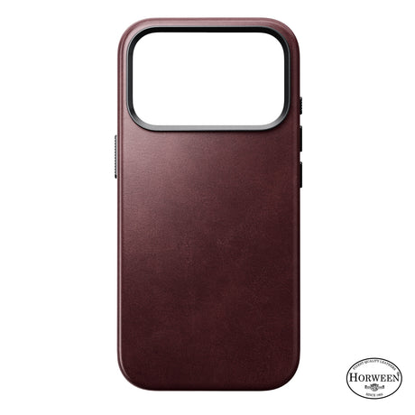 Nomad iPhone 17 Pro/iPhone 18 Pro Deksel Traditional Leather Case Horween Burgundy