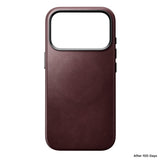 Nomad iPhone 17 Pro/iPhone 18 Pro Deksel Traditional Leather Case Horween Burgundy
