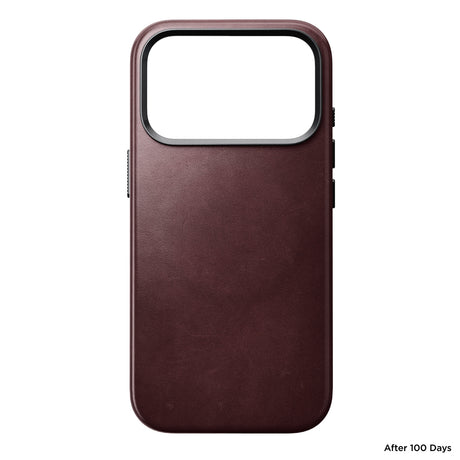 Nomad iPhone 17 Pro/iPhone 18 Pro Deksel Traditional Leather Case Horween Burgundy