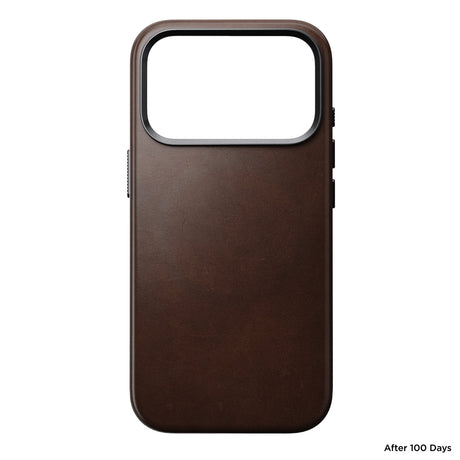 Nomad iPhone 17 Pro/iPhone 18 Pro Deksel Traditional Leather Case Horween Rustic Brown