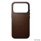 Nomad iPhone 17 Pro/iPhone 18 Pro Deksel Traditional Leather Case Brun