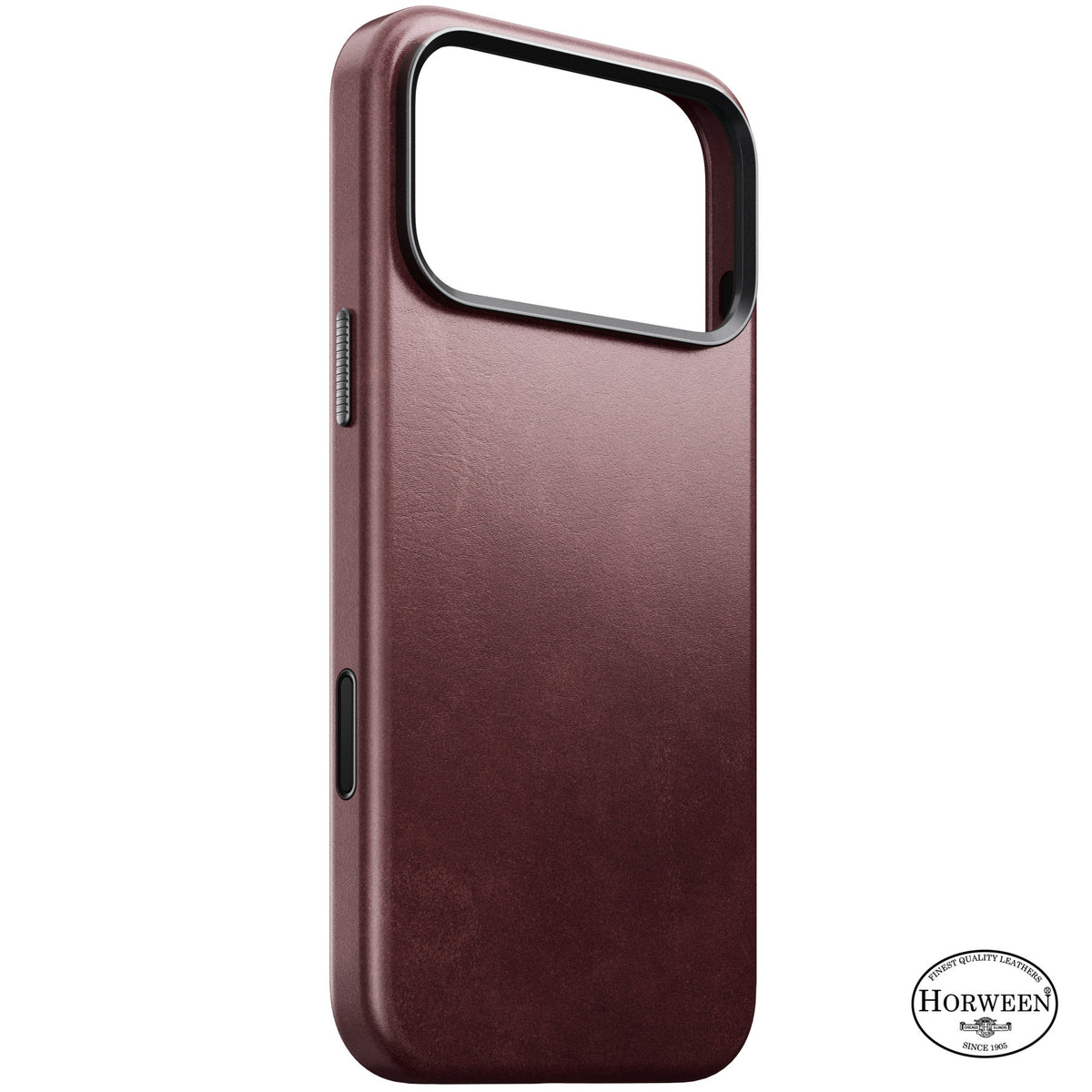 Nomad iPhone 17 Pro Max/iPhone 18 Pro Max Deksel Traditional Leather Case Horween Burgundy