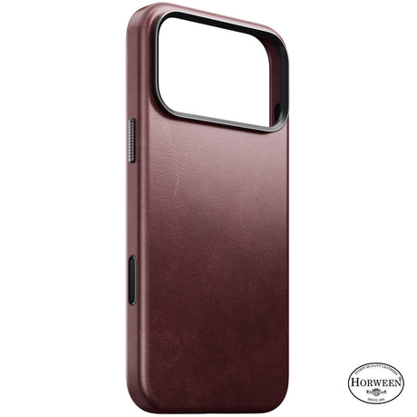 Nomad iPhone 17 Pro Max/iPhone 18 Pro Max Deksel Traditional Leather Case Horween Burgundy