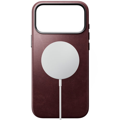 Nomad iPhone 17 Pro Max/iPhone 18 Pro Max Deksel Traditional Leather Case Horween Burgundy
