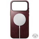 Nomad iPhone 17 Pro Max/iPhone 18 Pro Max Deksel Traditional Leather Case Horween Burgundy