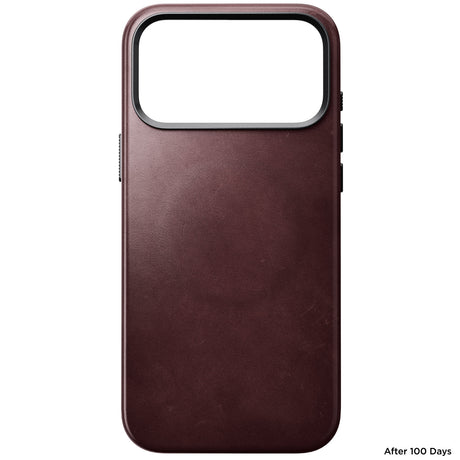 Nomad iPhone 17 Pro Max/iPhone 18 Pro Max Deksel Traditional Leather Case Horween Burgundy